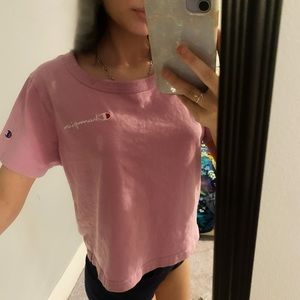 Champion cropped t shirt